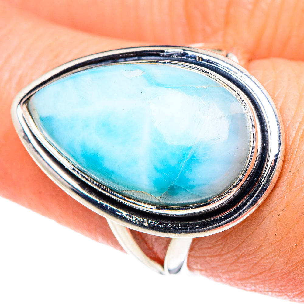 Larimar Rings handcrafted by Anasilvercos - RING93384