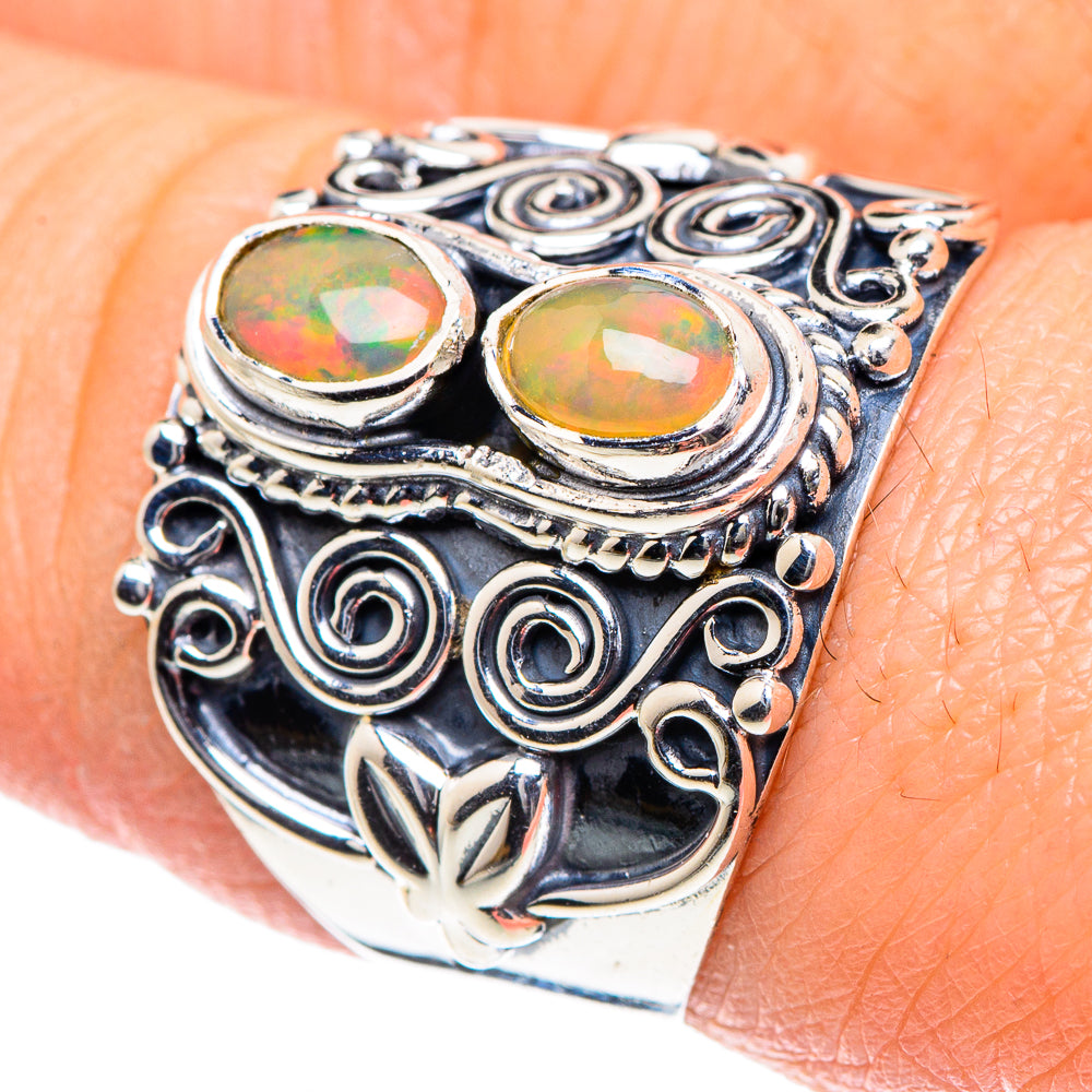 Ethiopian Opal Rings handcrafted by Anasilvercos - RING93395