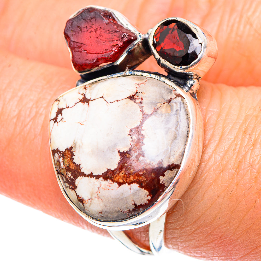 Wild Horse Jasper Rings handcrafted by Anasilvercos - RING93409