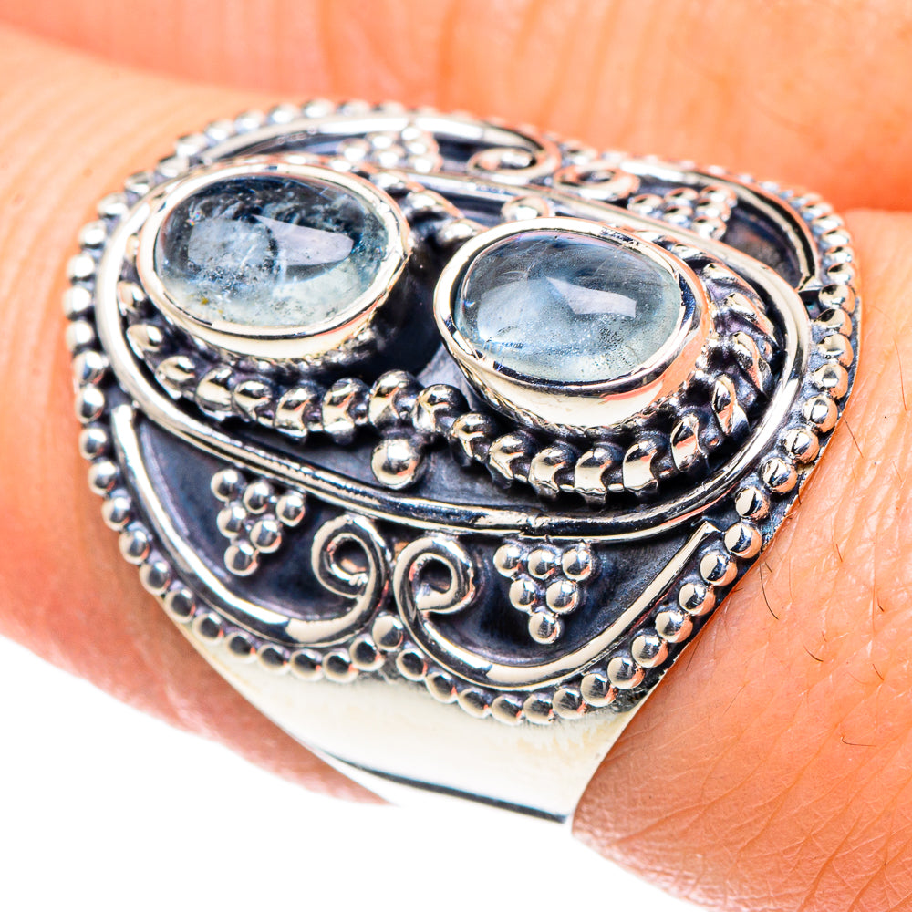 Aquamarine Rings handcrafted by Anasilvercos - RING93413