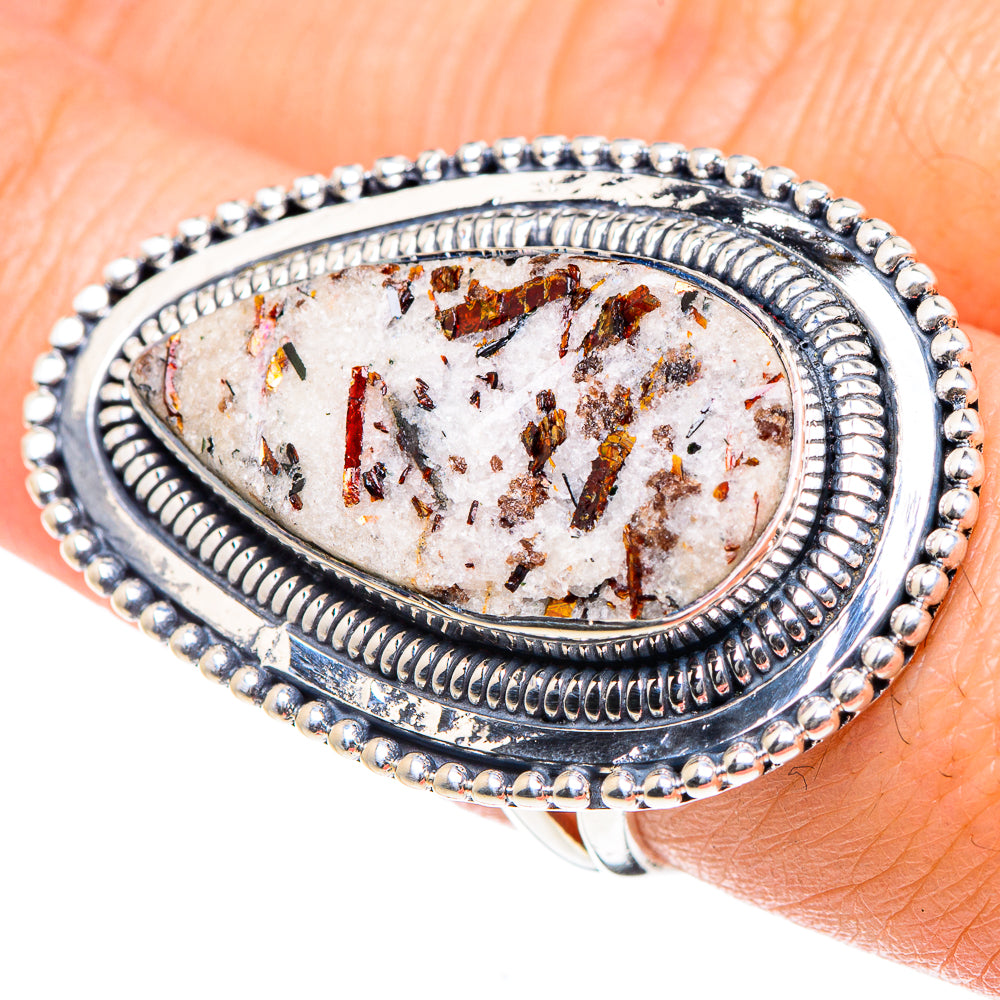Astrophyllite Rings handcrafted by Anasilvercos - RING93450