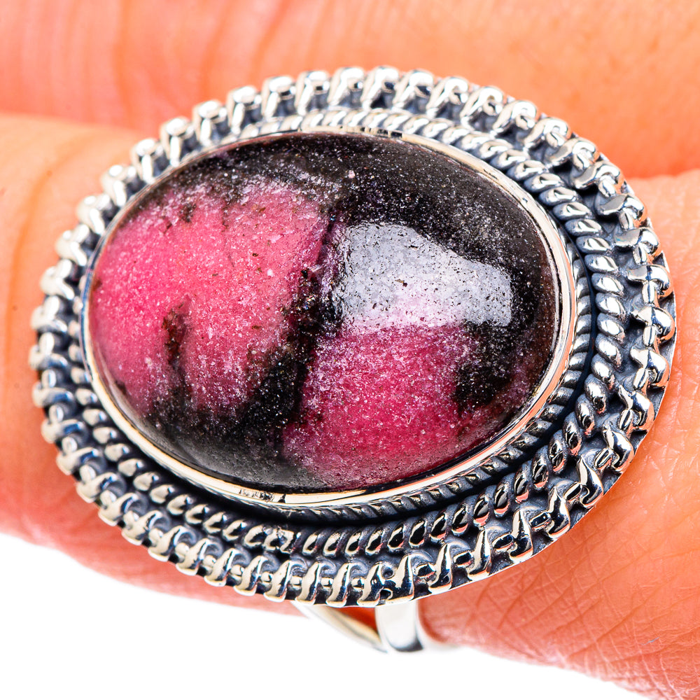 Rhodonite Rings handcrafted by Anasilvercos - RING93455