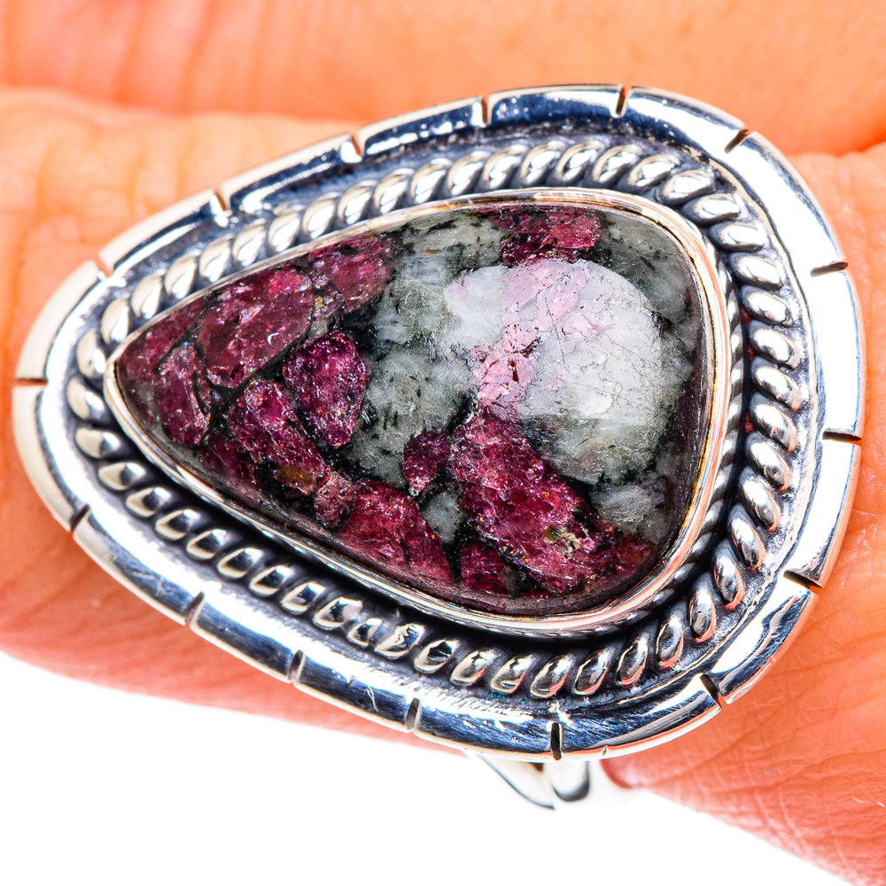 Russian Eudialyte Rings handcrafted by Anasilvercos - RING93457