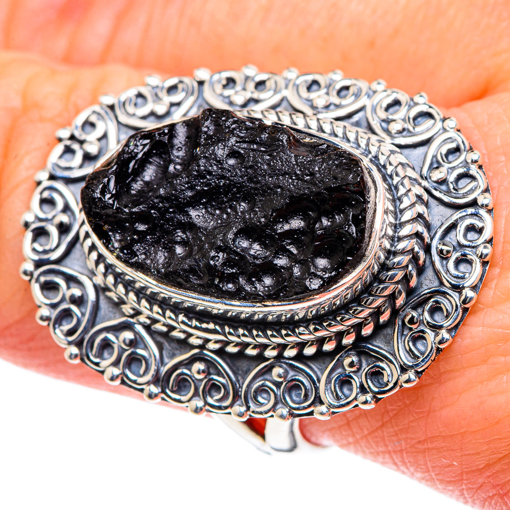 Tektite Rings handcrafted by Anasilvercos - RING93462