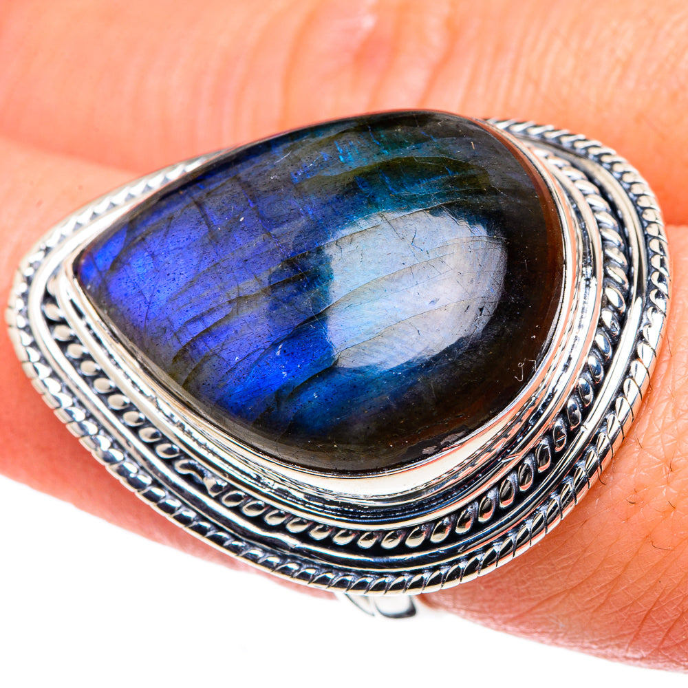 Labradorite Rings handcrafted by Anasilvercos - RING93472