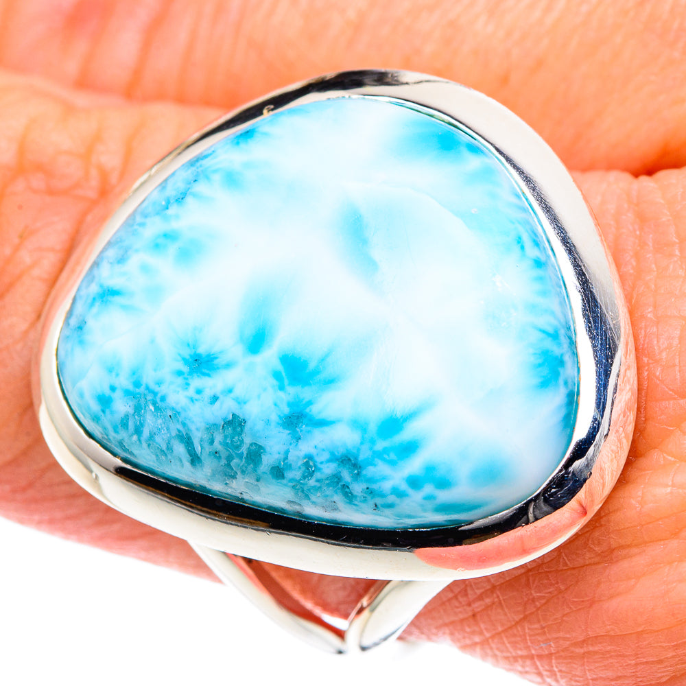 Larimar Rings handcrafted by Anasilvercos - RING93474