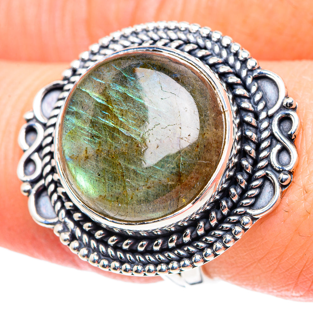 Labradorite Rings handcrafted by Anasilvercos - RING93477