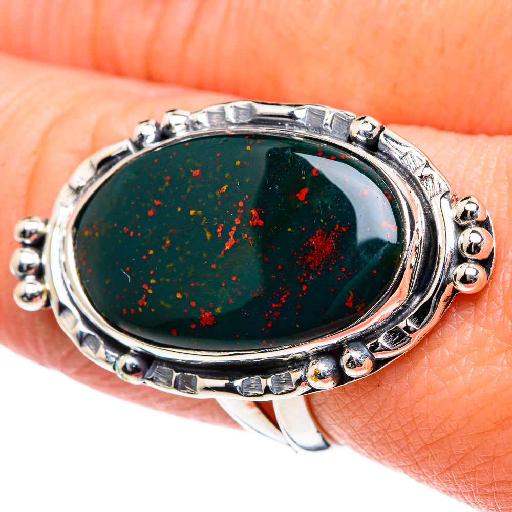 Bloodstone Rings handcrafted by Anasilvercos - RING93482