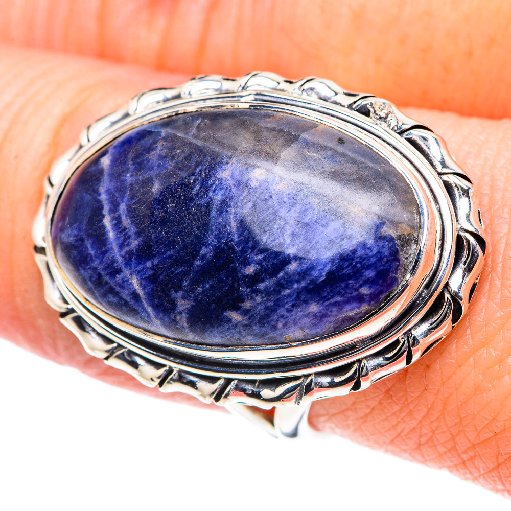 Sodalite Rings handcrafted by Anasilvercos - RING93510