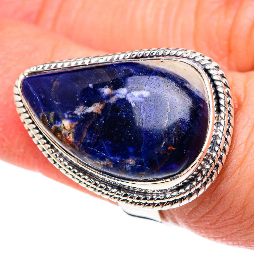 Sodalite Rings handcrafted by Anasilvercos - RING93516