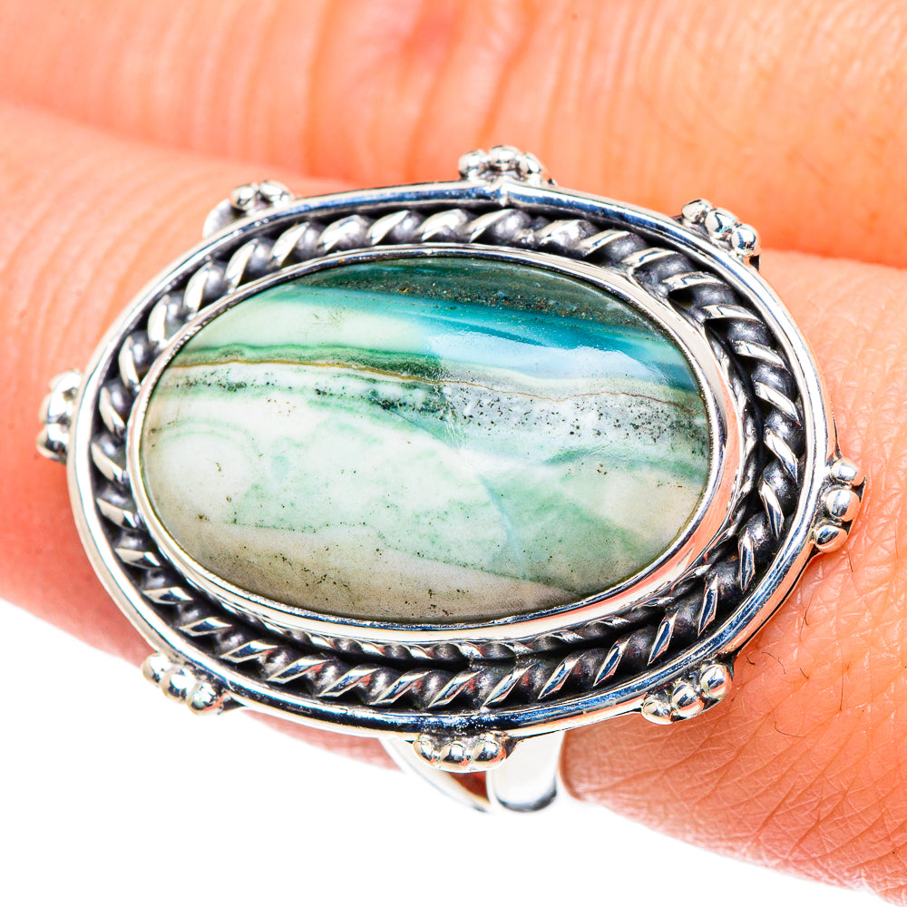 Ocean Jasper Rings handcrafted by Anasilvercos - RING93519
