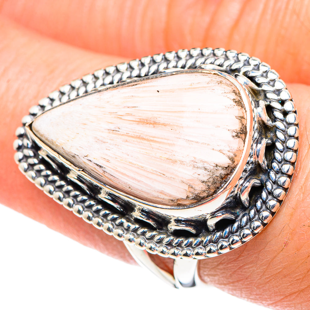 Scolecite Rings handcrafted by Anasilvercos - RING93528