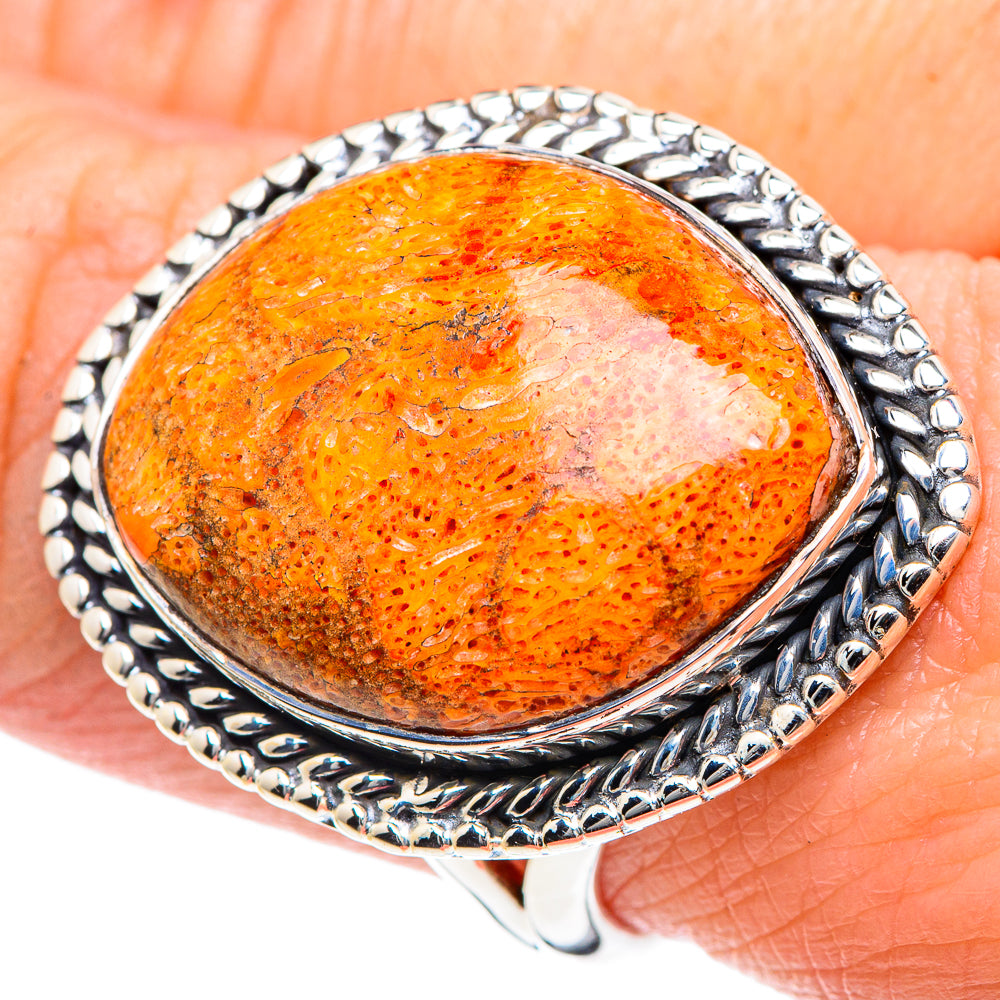 Sponge Coral Rings handcrafted by Anasilvercos - RING93529