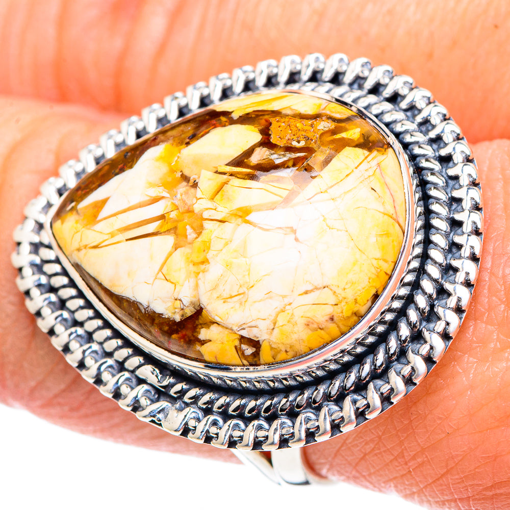 Brecciated Mookaite Rings handcrafted by Anasilvercos - RING93530