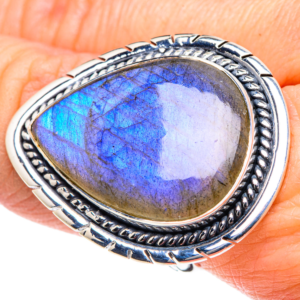 Labradorite Rings handcrafted by Anasilvercos - RING93540