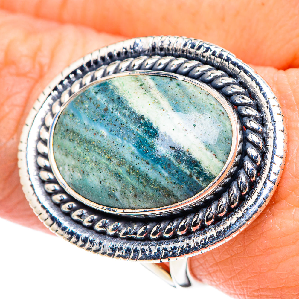Ocean Jasper Rings handcrafted by Anasilvercos - RING93542