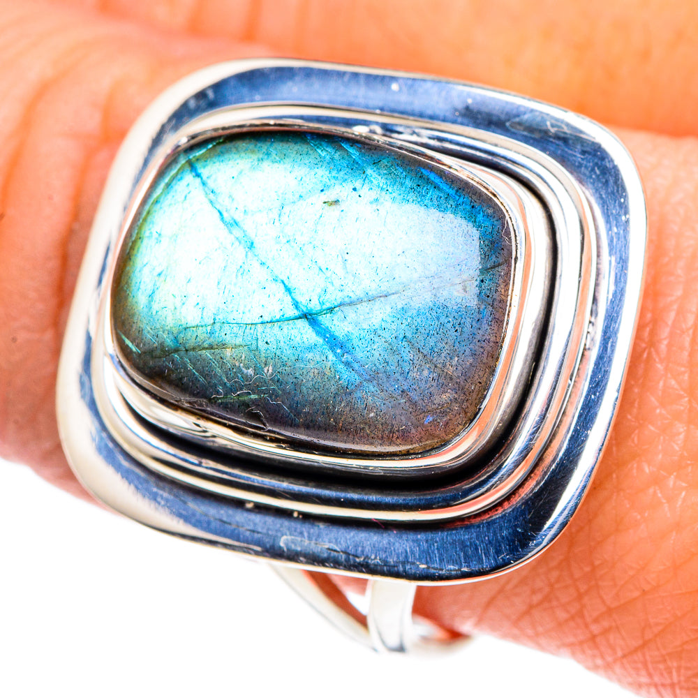 Labradorite Rings handcrafted by Anasilvercos - RING93561