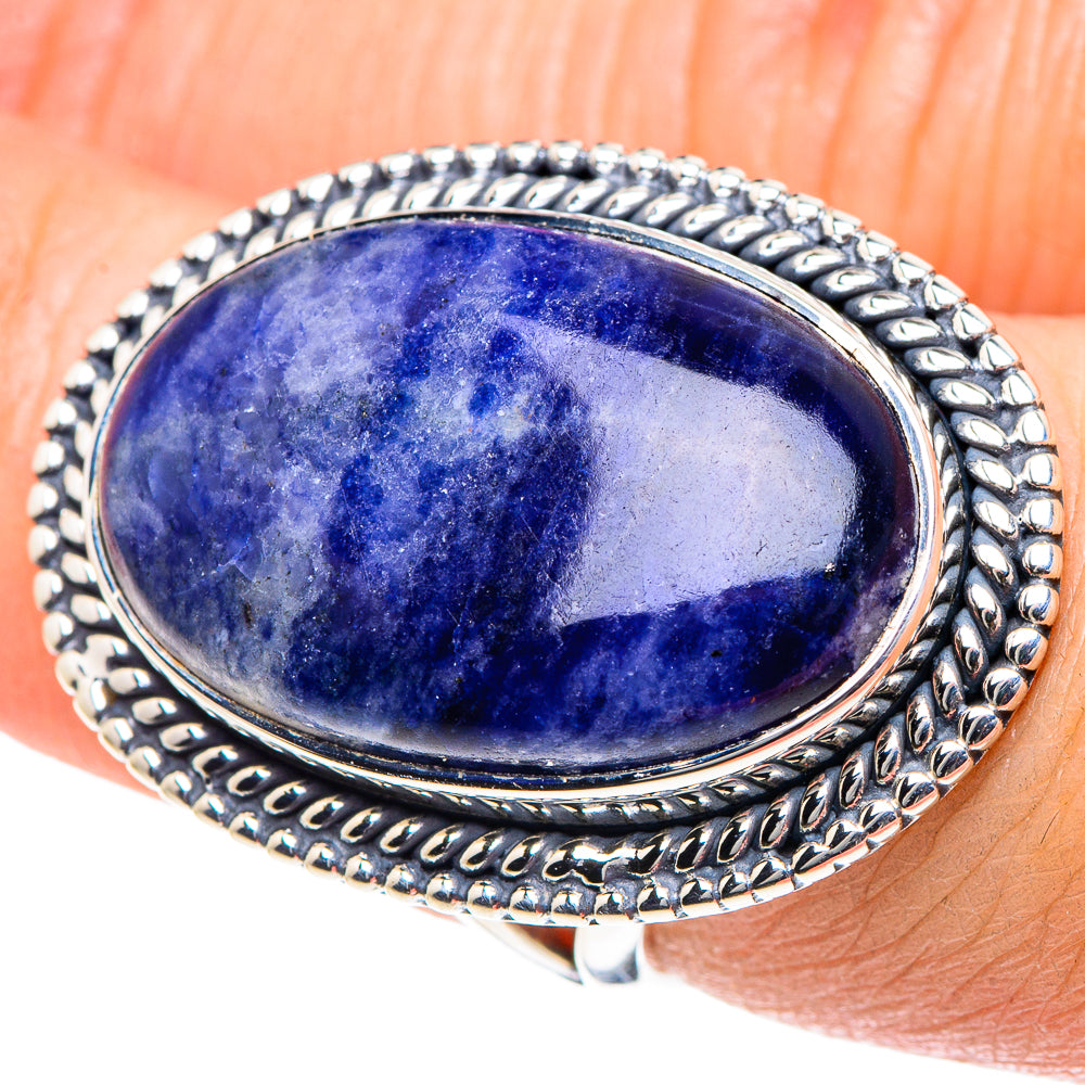 Sodalite Rings handcrafted by Anasilvercos - RING93563