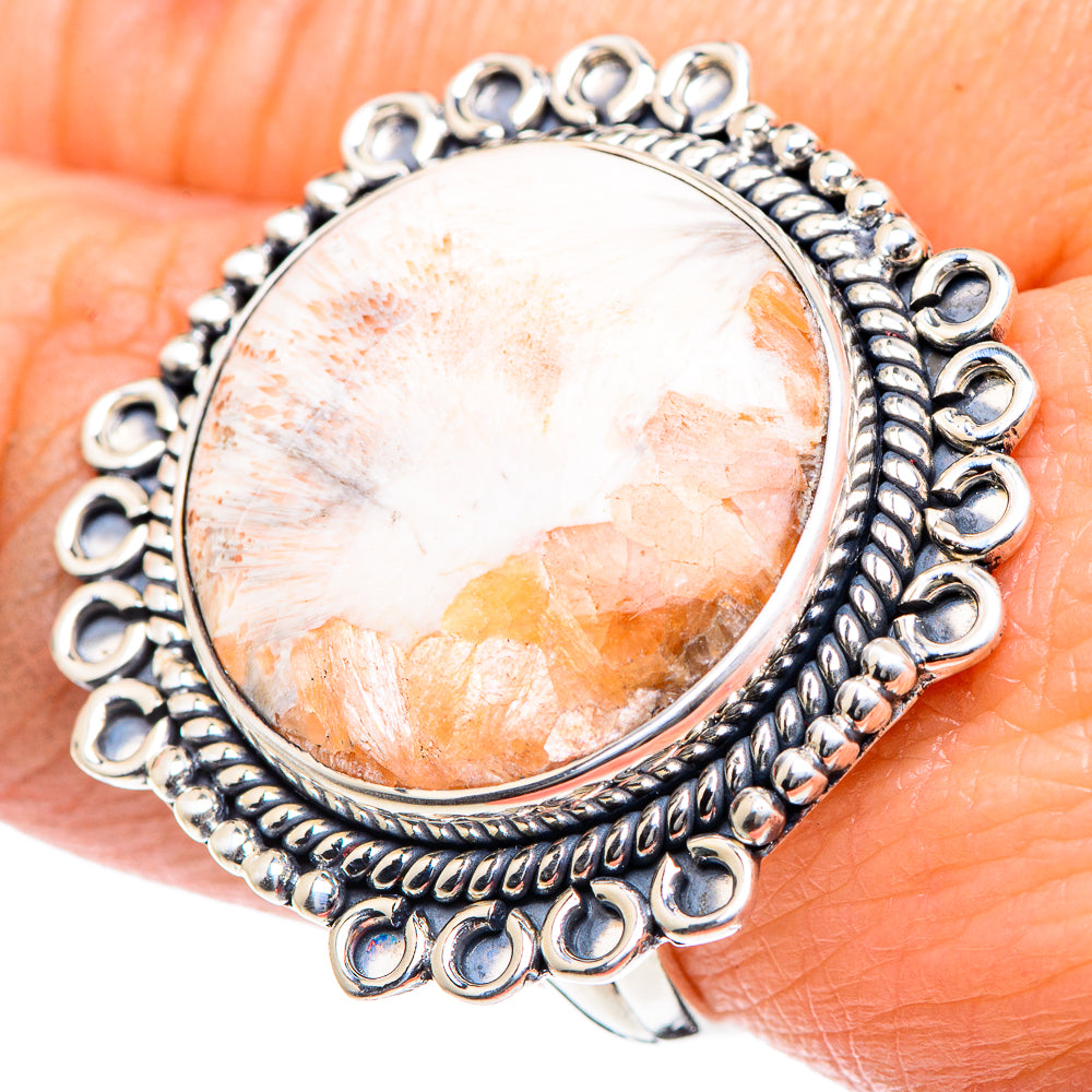 Scolecite Rings handcrafted by Anasilvercos - RING93582