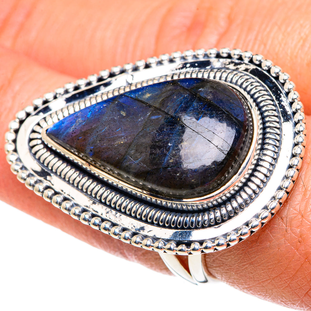 Labradorite Rings handcrafted by Anasilvercos - RING93593