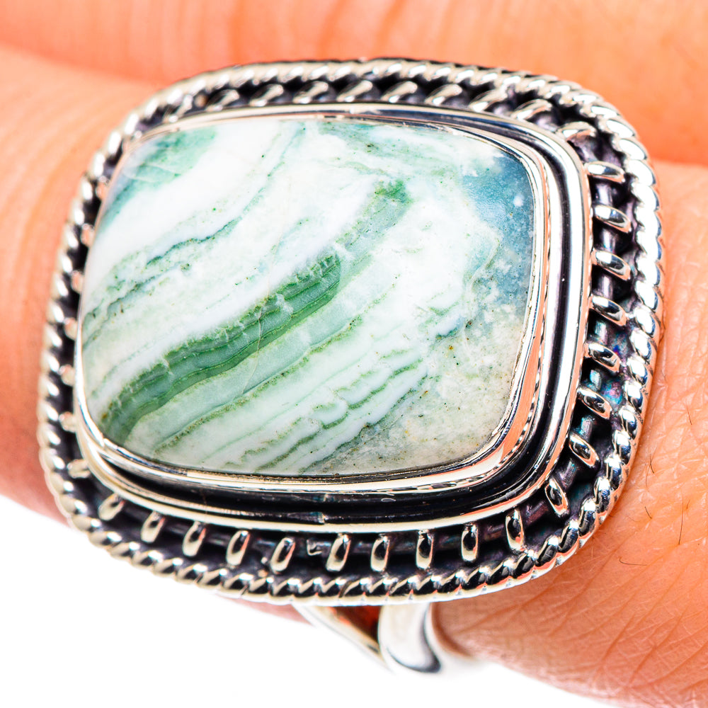 Ocean Jasper Rings handcrafted by Anasilvercos - RING93597