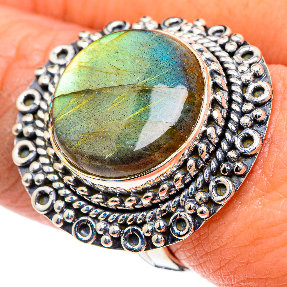Labradorite Rings handcrafted by Anasilvercos - RING93601