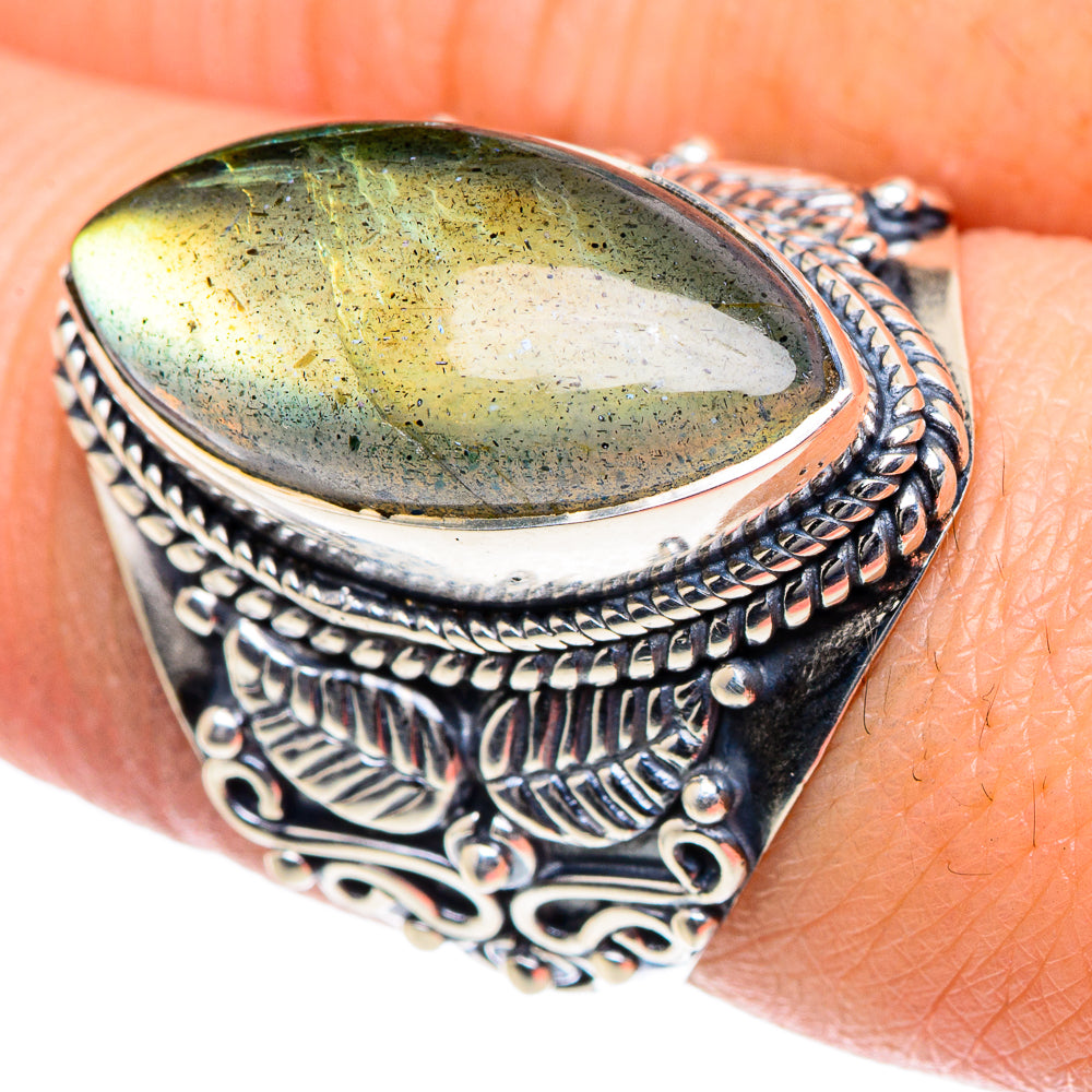 Labradorite Rings handcrafted by Anasilvercos - RING93603