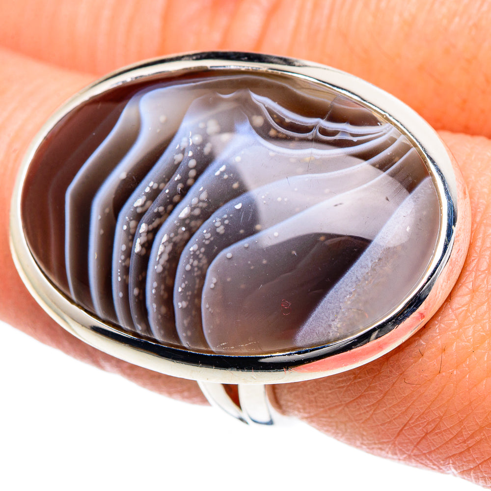 Botswana Agate Rings handcrafted by Anasilvercos - RING93604