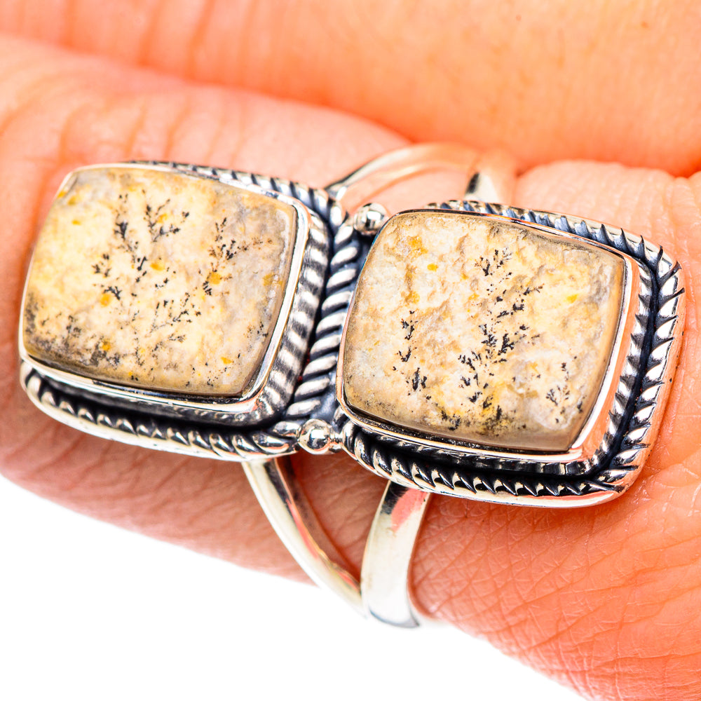 Germany Psilomelane Dendrite Rings handcrafted by Anasilvercos - RING93611