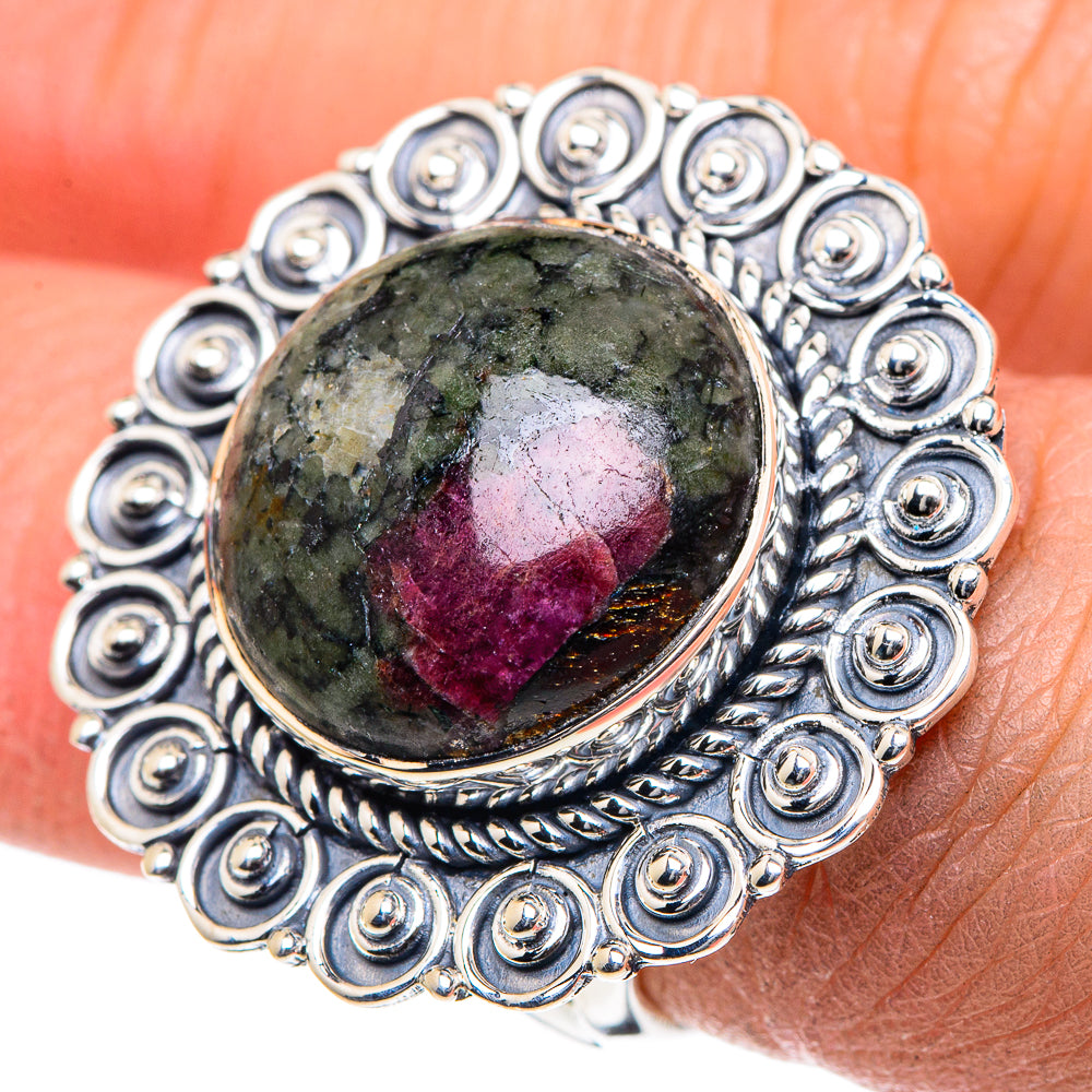 Russian Eudialyte Rings handcrafted by Anasilvercos - RING93617