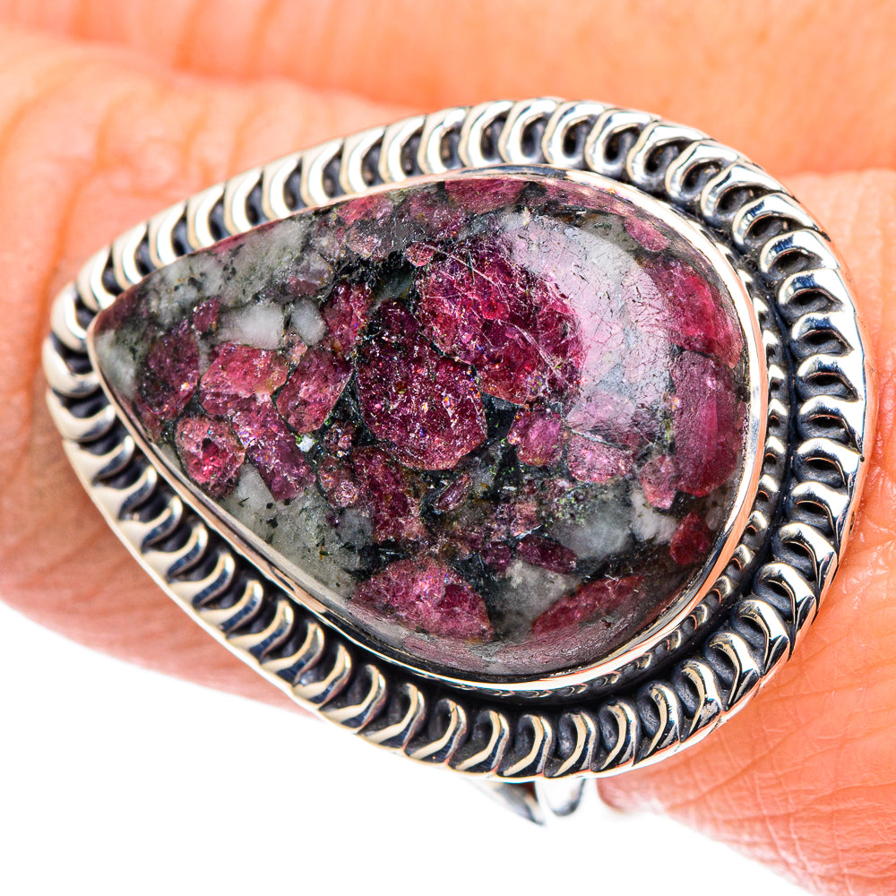 Russian Eudialyte Rings handcrafted by Anasilvercos - RING93618