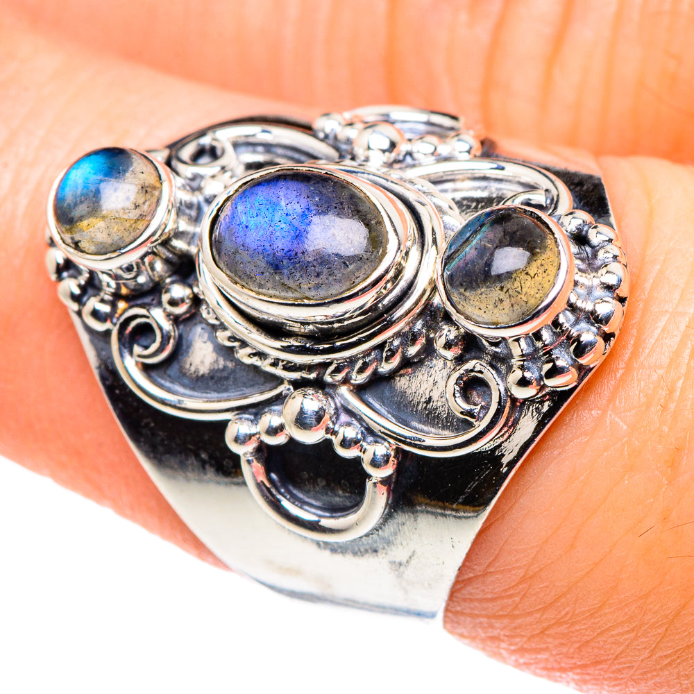 Labradorite Rings handcrafted by Anasilvercos - RING93632