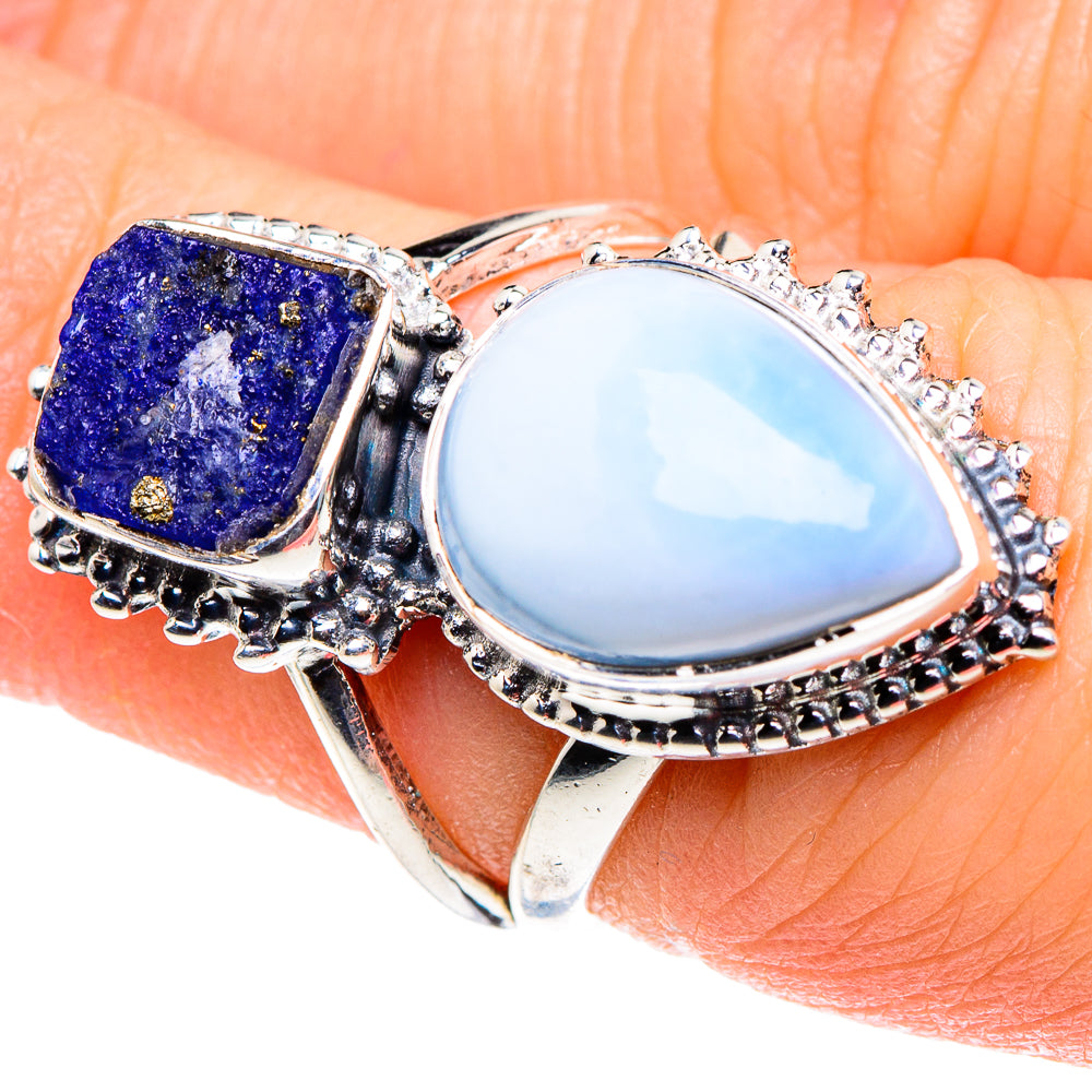 Larimar Rings handcrafted by Anasilvercos - RING93633