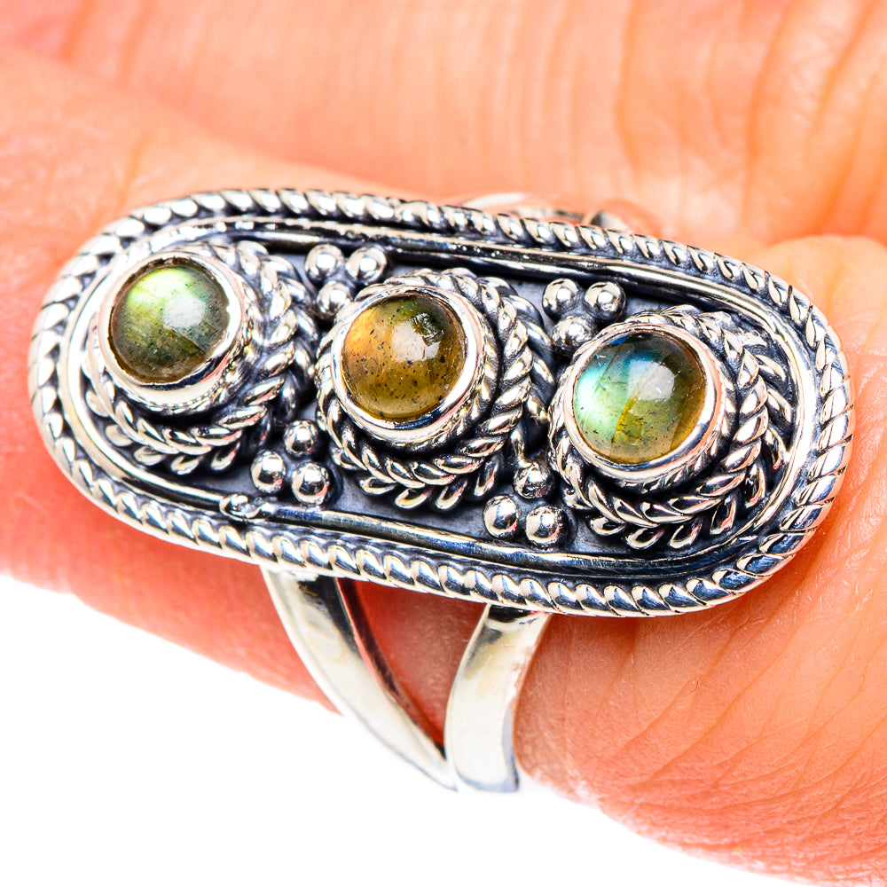 Labradorite Rings handcrafted by Anasilvercos - RING93634