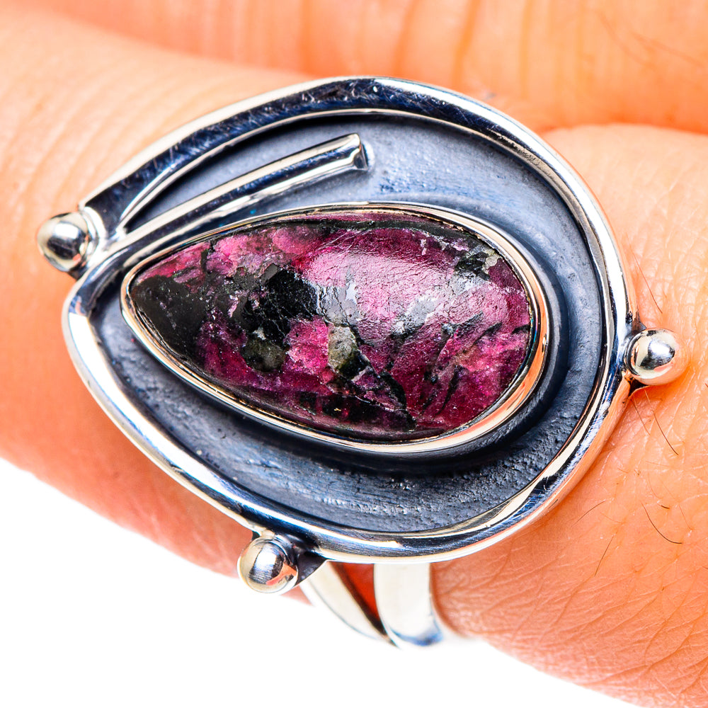 Russian Eudialyte Rings handcrafted by Anasilvercos - RING93644