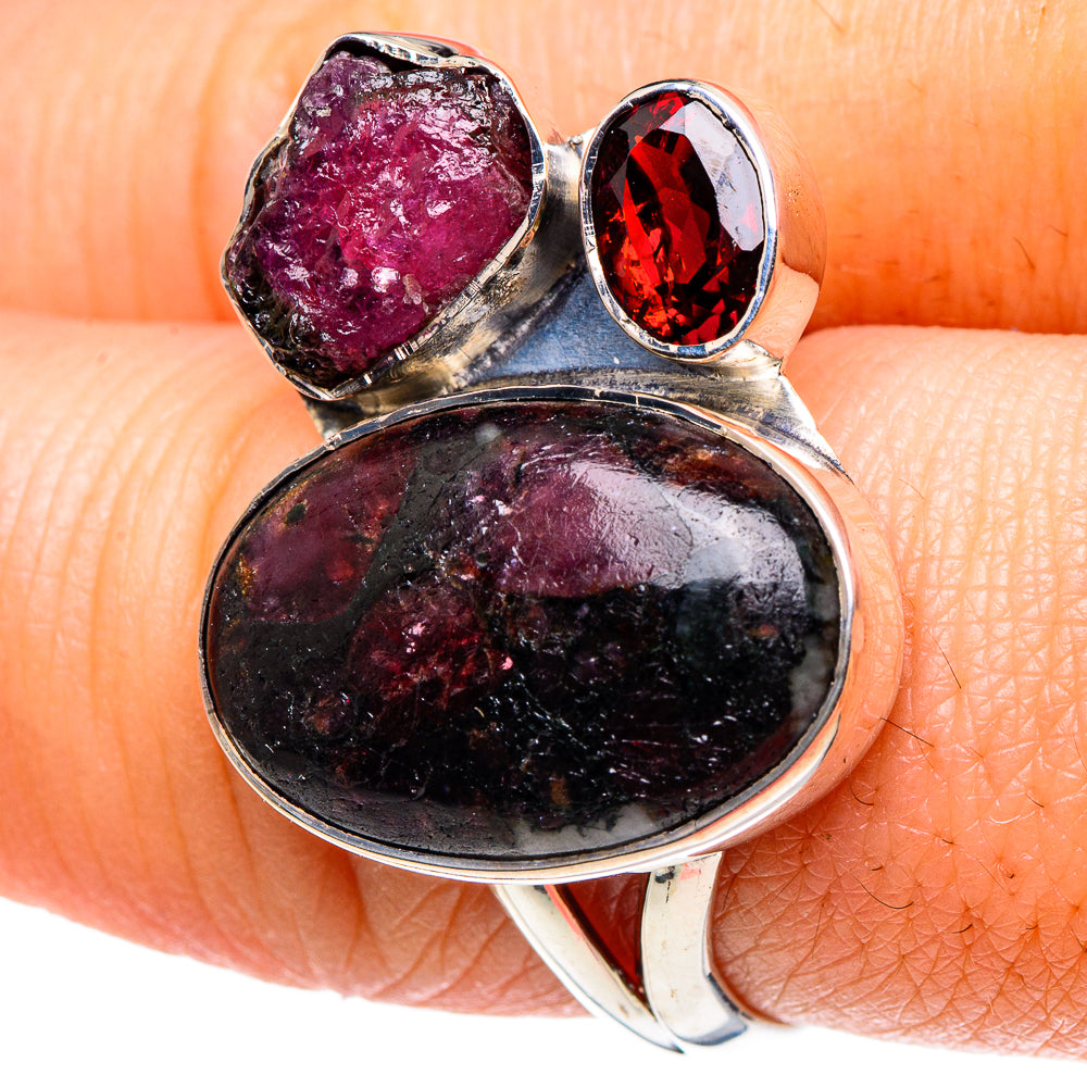 Russian Eudialyte Rings handcrafted by Anasilvercos - RING93645