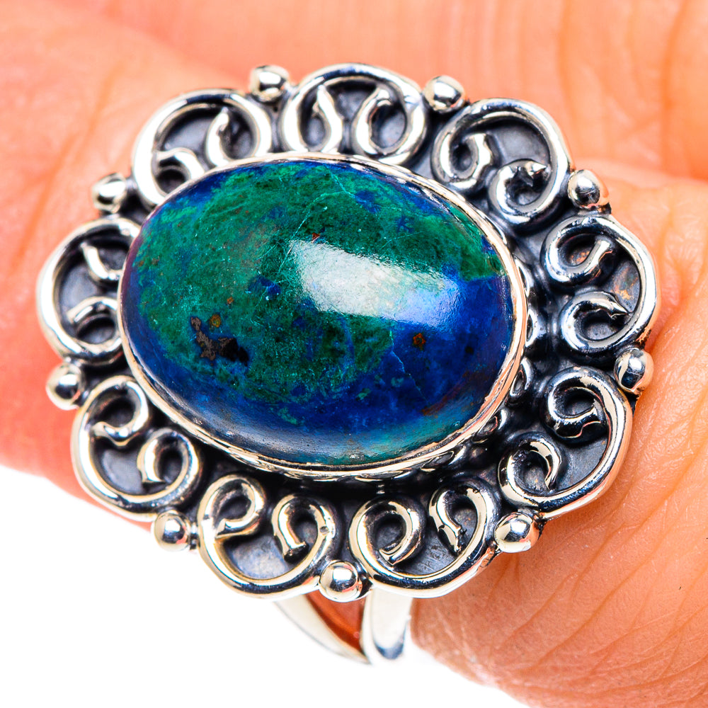 Chrysocolla Rings handcrafted by Anasilvercos - RING93652
