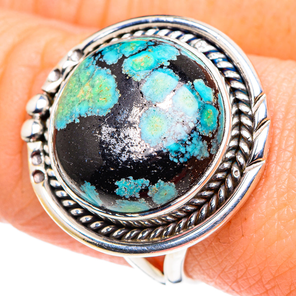 Tibetan Turquoise Rings handcrafted by Anasilvercos - RING93660
