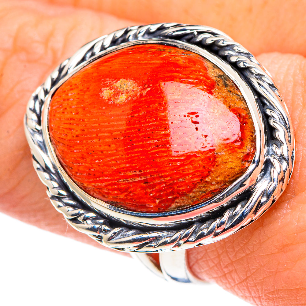 Sponge Coral Rings handcrafted by Anasilvercos - RING93670