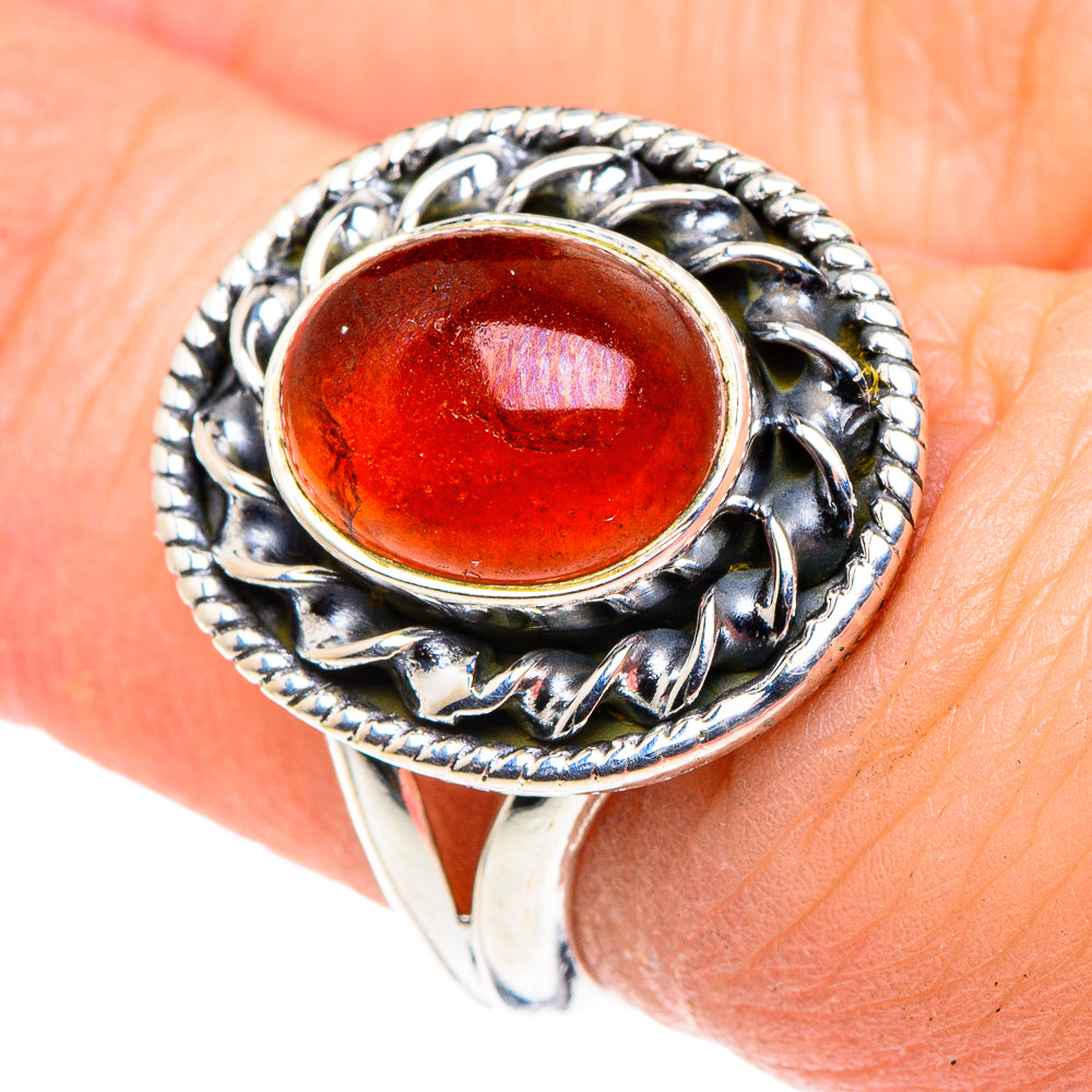 Carnelian Rings handcrafted by Anasilvercos - RING93671