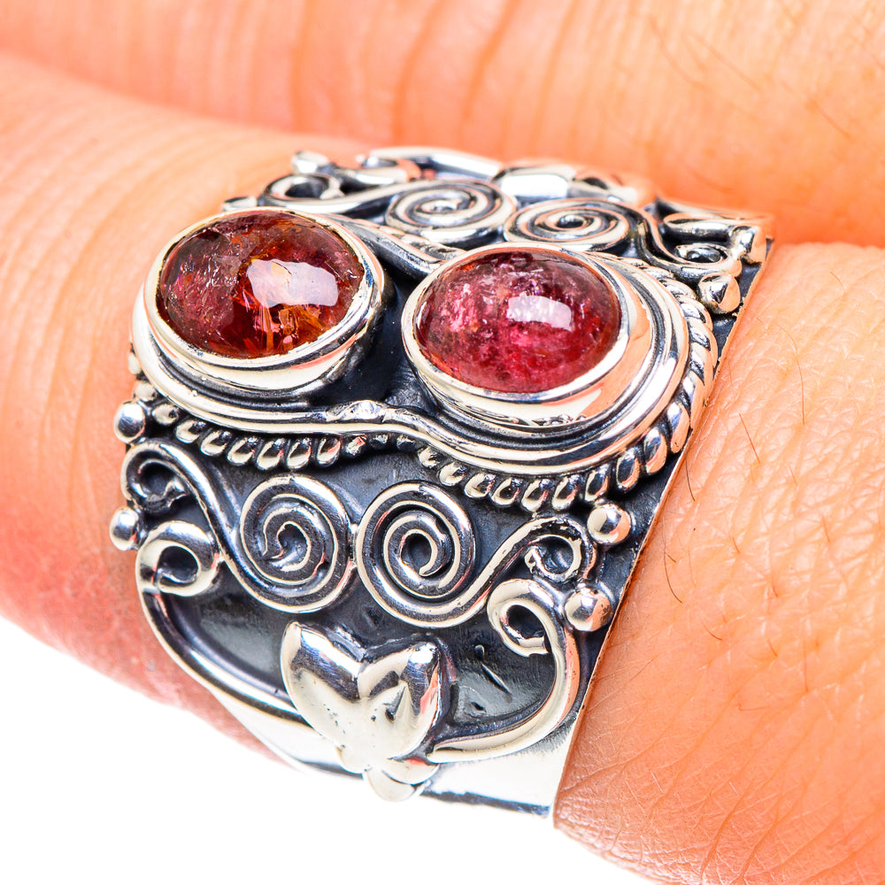 Pink Tourmaline Rings handcrafted by Anasilvercos - RING93700