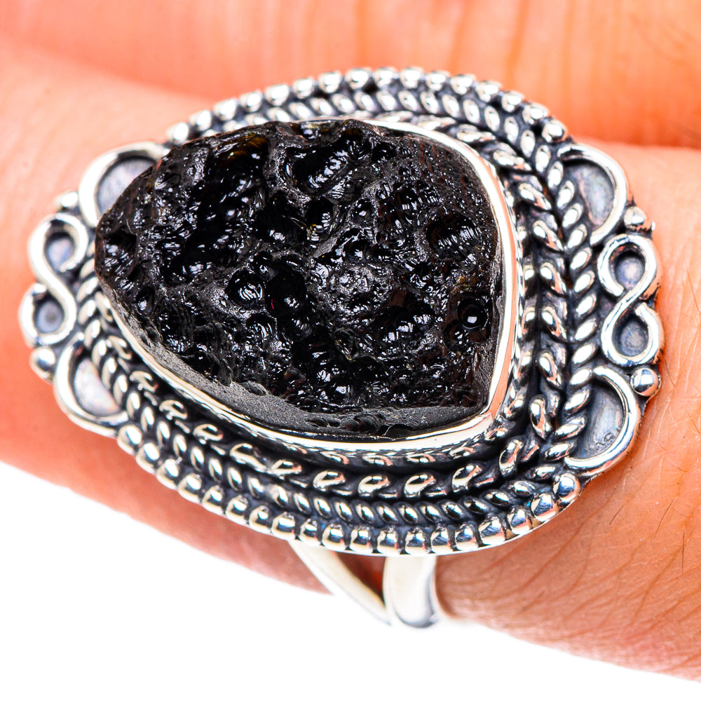 Tektite Rings handcrafted by Anasilvercos - RING93705