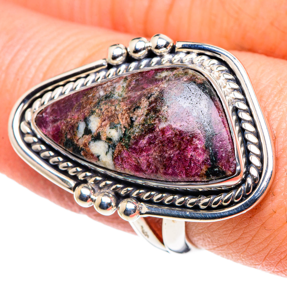 Russian Eudialyte Rings handcrafted by Anasilvercos - RING93728