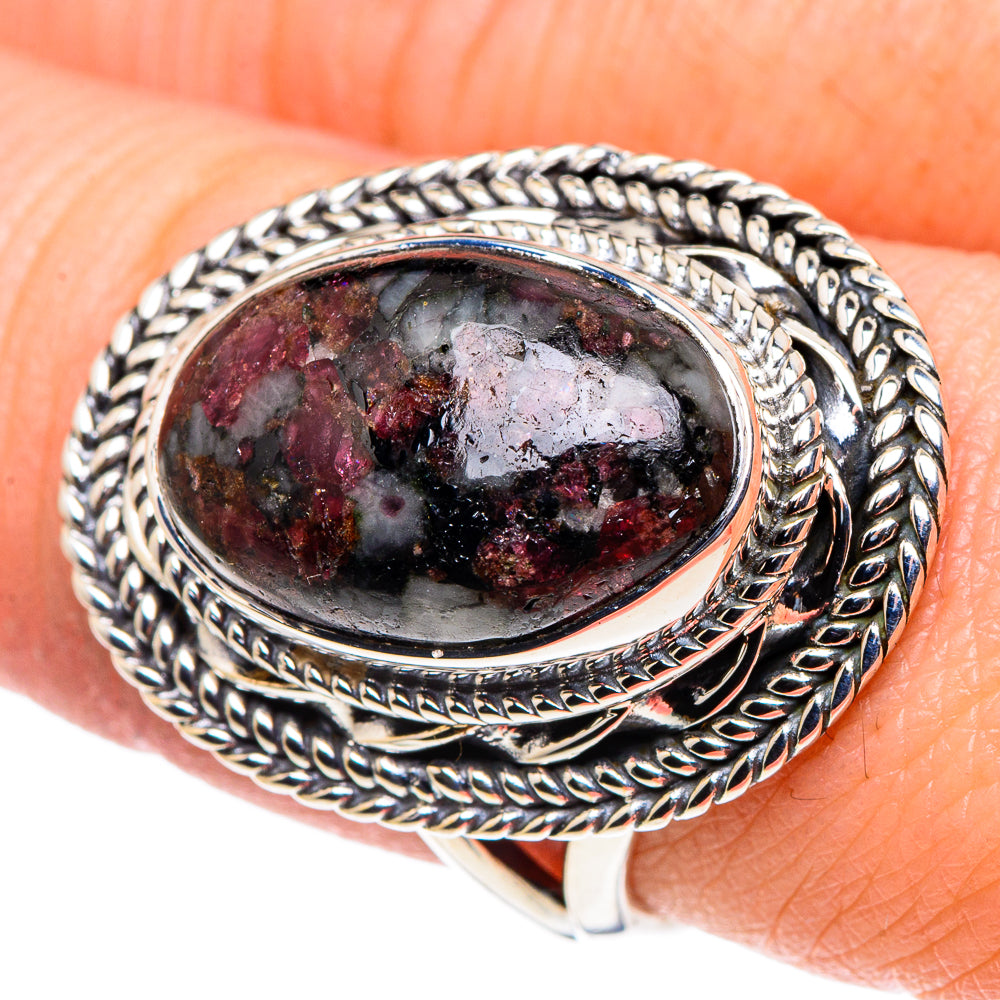 Russian Eudialyte Rings handcrafted by Anasilvercos - RING93729
