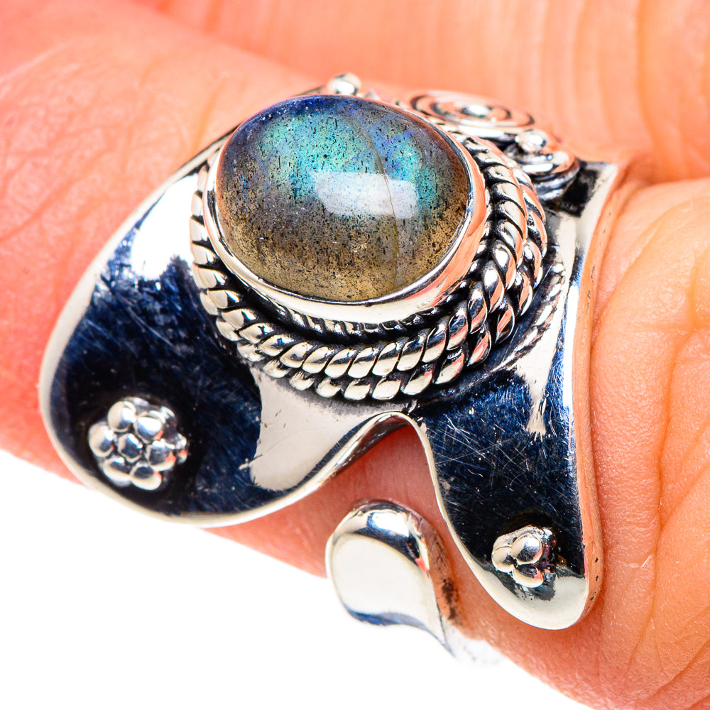 Labradorite Rings handcrafted by Anasilvercos - RING93738