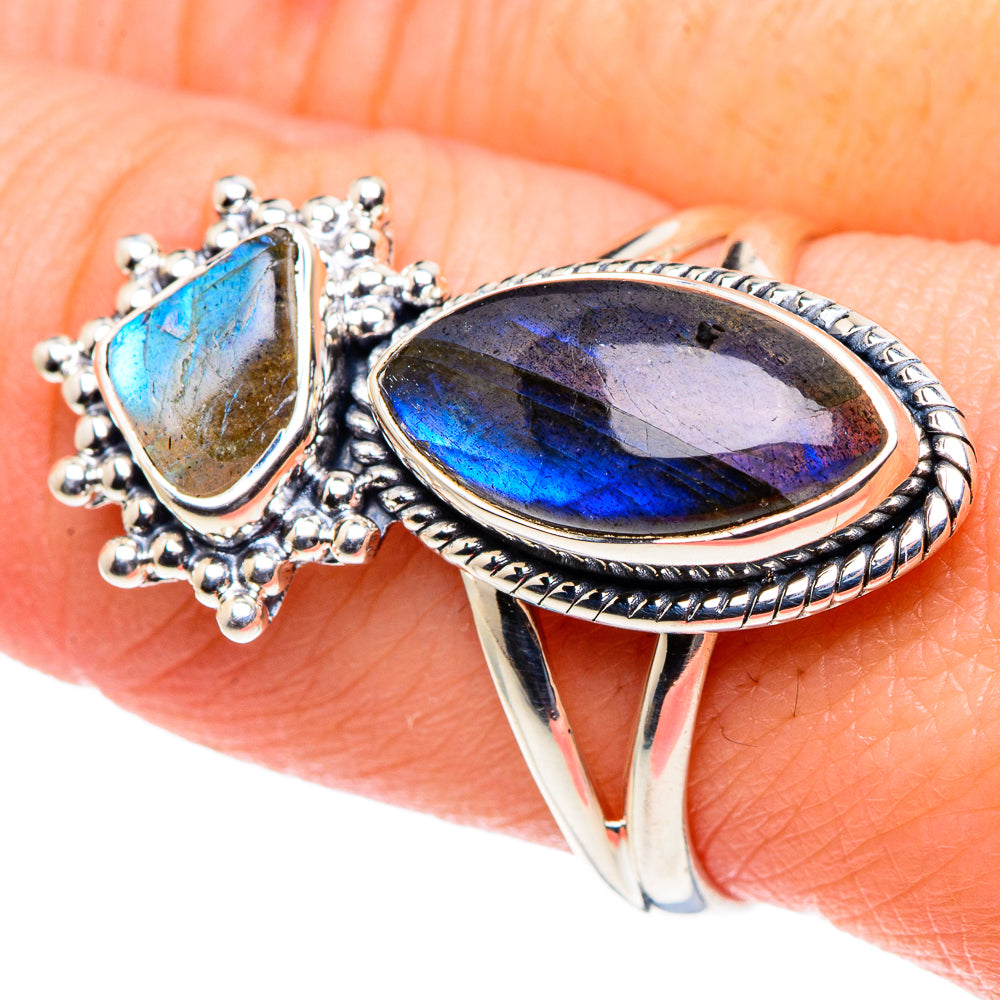 Labradorite Rings handcrafted by Anasilvercos - RING93740