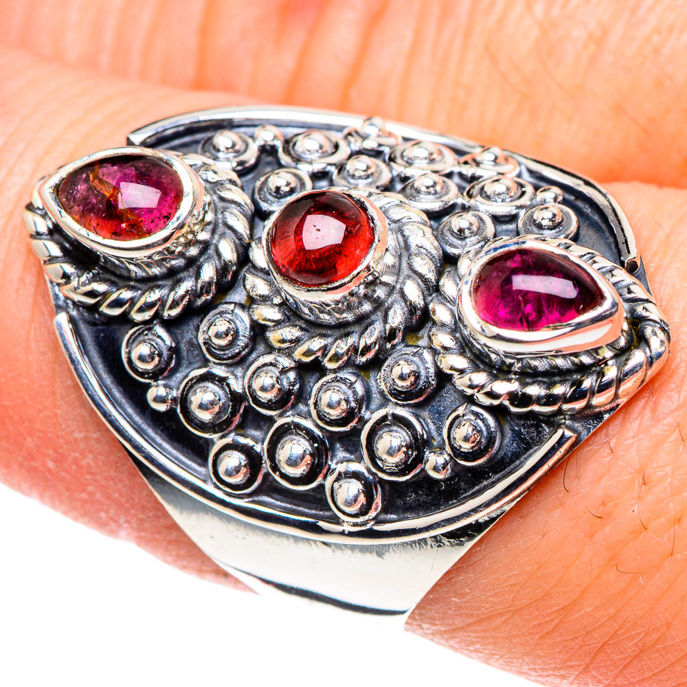 Garnet Rings handcrafted by Anasilvercos - RING93751