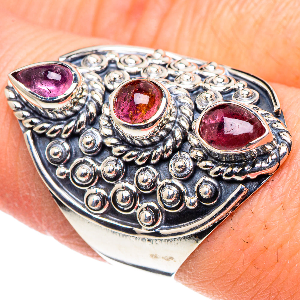 Pink Tourmaline Rings handcrafted by Anasilvercos - RING93771