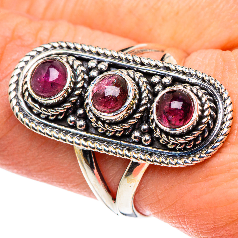 Pink Tourmaline Rings handcrafted by Anasilvercos - RING93772