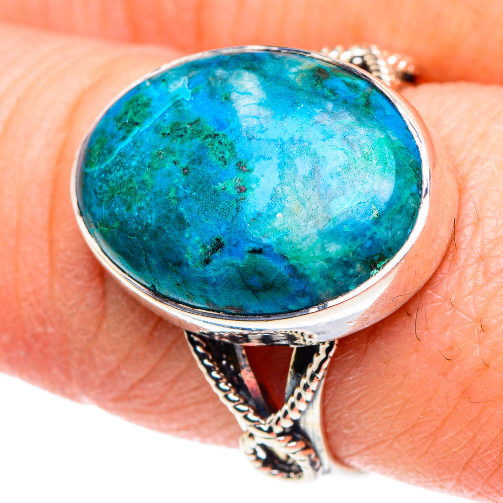Chrysocolla Rings handcrafted by Anasilvercos - RING93784